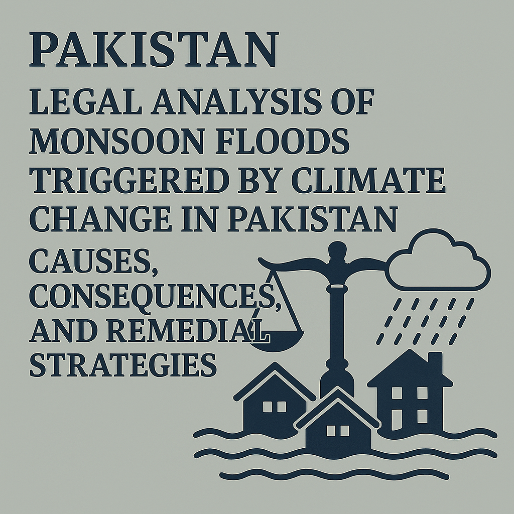 PAKISTAN LEGAL ANALYSIS OF MONSOON FLOODS TRIGGERED BY CLIMATE CHANGE IN PAKISTAN: 